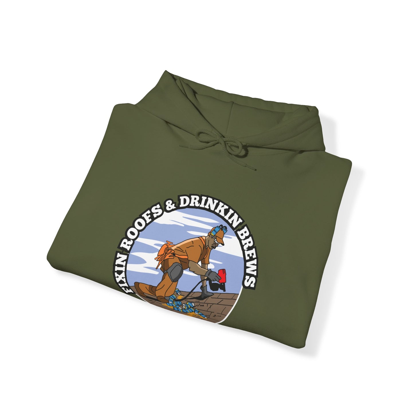 Fixin Roofs & Drinkin Brews Hoodie