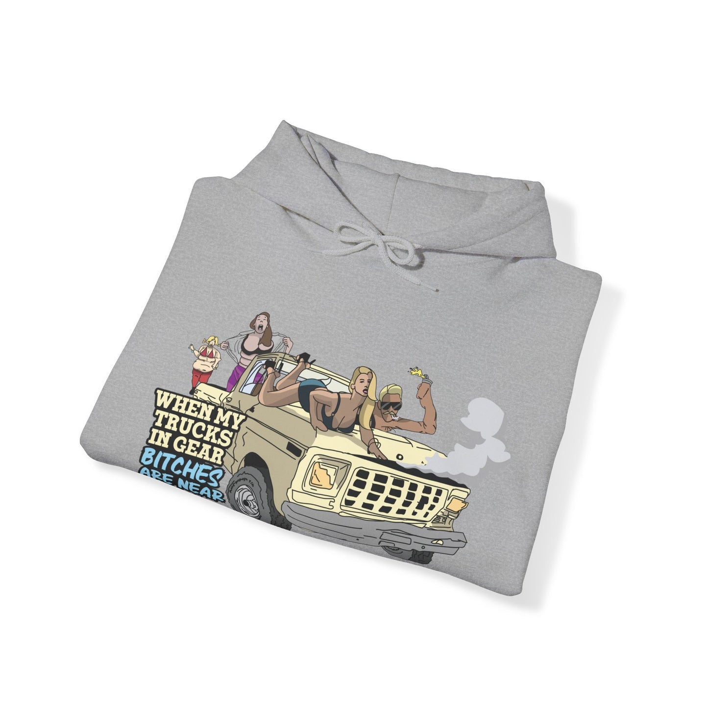 Trucks In Gear Bitches Are Near Hoodie