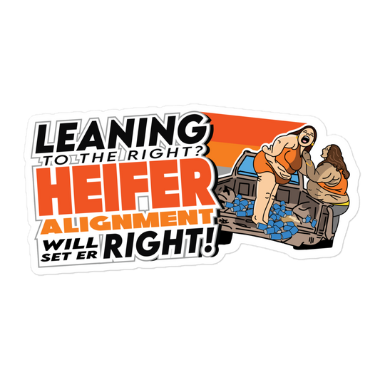 Heifer Alignment Sticker