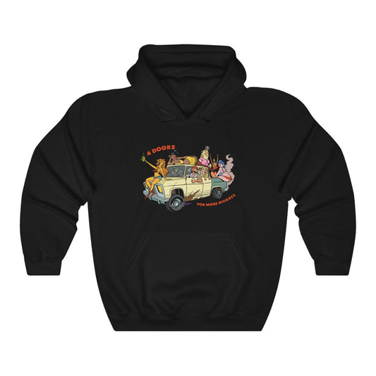 4 Doors For More Whores Hoodie - backyardbroncos