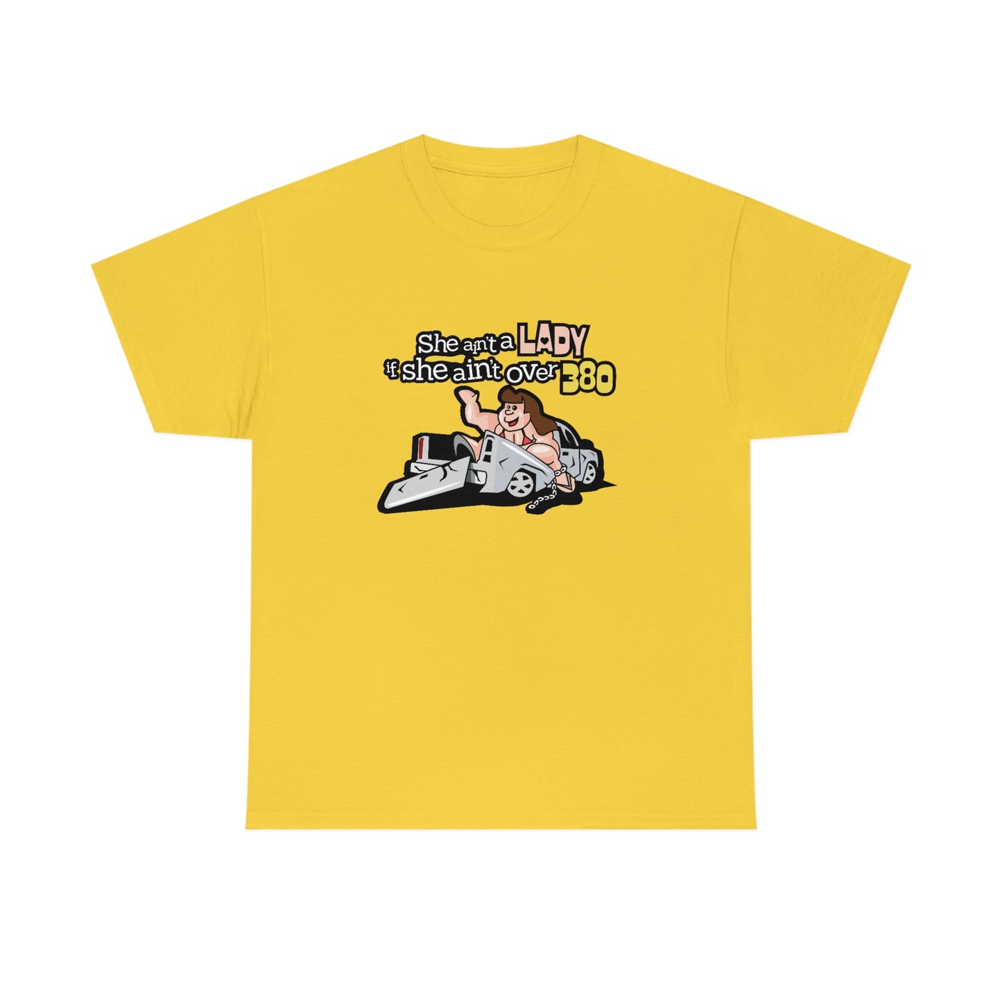She Ain't A Lady If She Ain't Over 380 T-Shirt