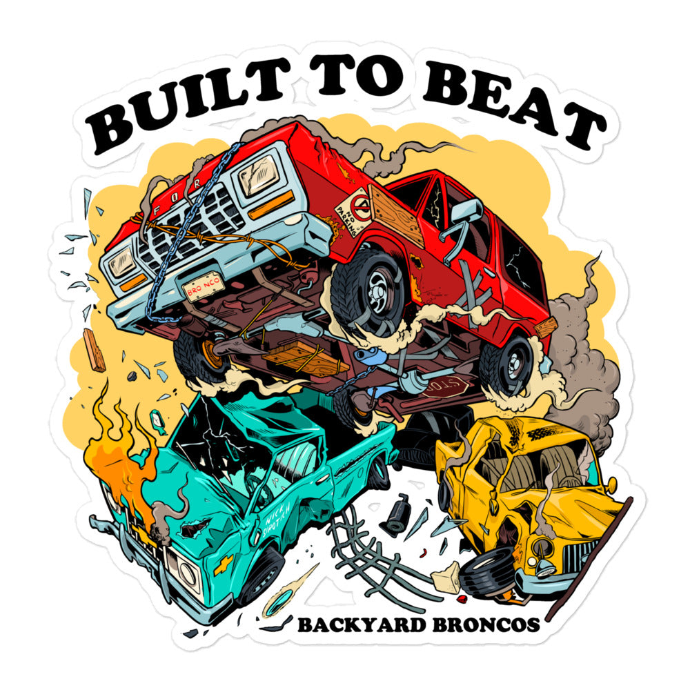 Built To Beat Sticker