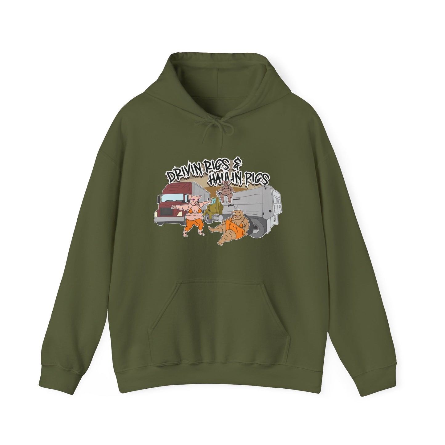 Driving Rigs & Hauling Pigs Hoodie