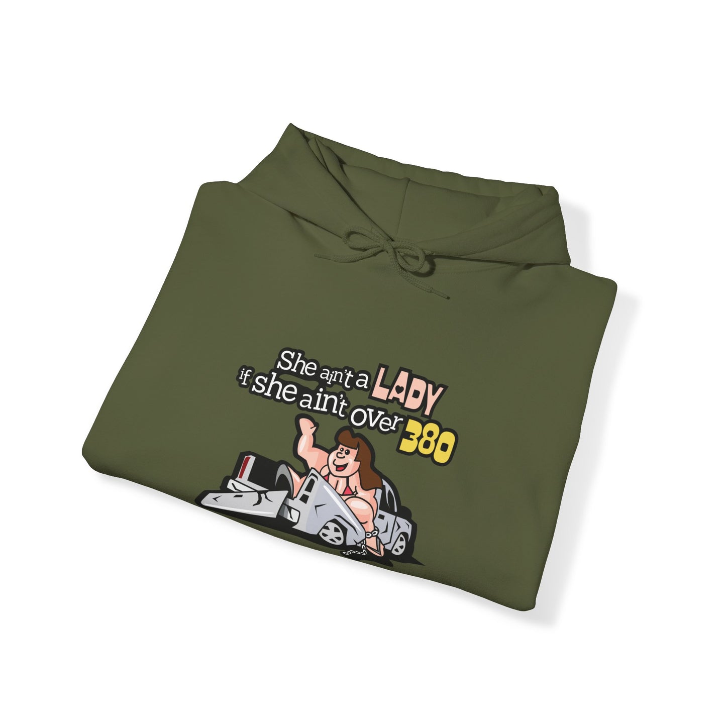 She Ain't A Lady If She Ain't Over 380 Hoodie