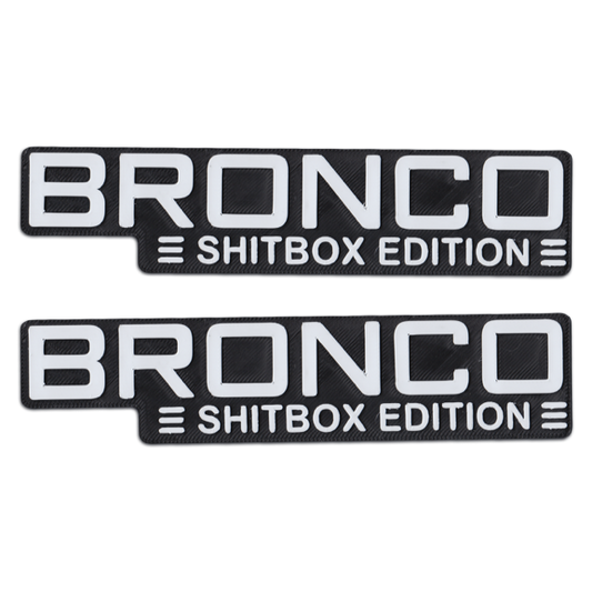 2 Bronco Shitbox Edition Emblems