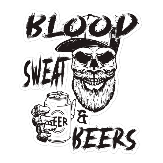 Blood Sweat & Beers Sticker